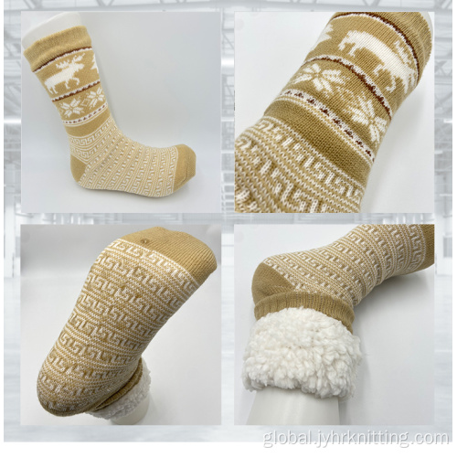 Soft Slipper Socks Thick Winter Indoor Crochet Fluffy Sliper Socks Manufactory